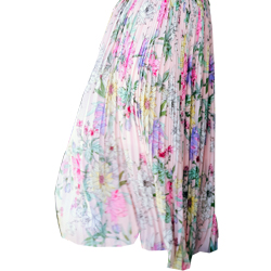 H&M, Floral Pleated Skirt